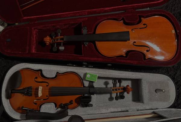 Two Violins for Sale – 1/2 Size & Full Size, $150 for Both (Liberty Lake)63970213529090120