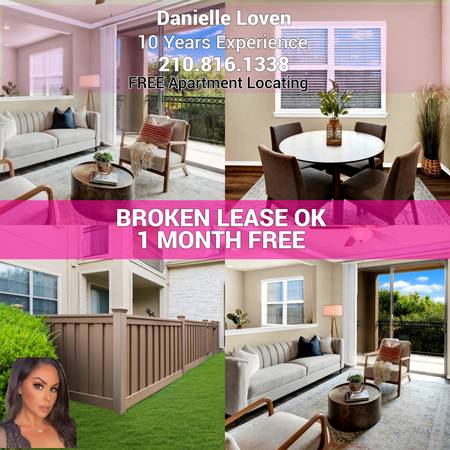 4 WEEKS FREE ! 1-3 BEDROOMS BROKEN LEASE OK 1
