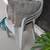 x3 hard formed plastic outdoor seating chairs with decorative pillows 2 thumbnail