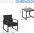New 3-Pieces Modern PE Rattan Chair Patio Furniture Conversation Sets Patio Set  8 thumbnail