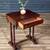 American Classical Revival Mahogany Work Table w/ Turned Legs, c.1920’ 3 thumbnail