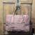 HENRI BENDEL LEATHER SOFT PINK CARRYALL FRINGE TOTE PURSE 1 thumbnail