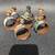Vintage bobble-head napkin rings (set of 7) 9 thumbnail