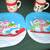 Bundle 2 Porcelain Snowman Mugs and 2 Acrylic Plates 4 thumbnail