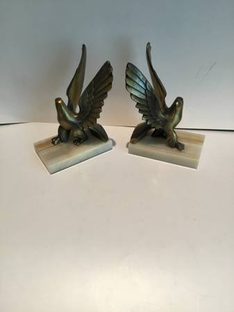 Vintage Bald Eagle Bookends 1