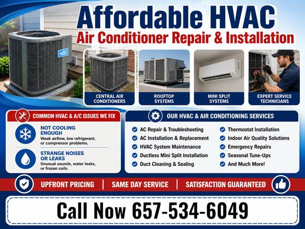 ➡️AFFORDABLE •AIR CONDITIONING • MINI SPLIT •A/C-REPAIR & INSTALLATION 1