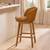 Pair of Article Alta Leather Swivel Counter Stools -Light Oak&Taos Tan 7 thumbnail
