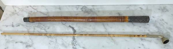 2 UNIQUE MIDDLE EASTERN ANTIQUES - HAND STAFF & PIPE - $50 (Upper East Side)63471466452739121