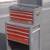 gray 1968 Craftsman rolling toolbox cabinet cart with top tool chest 2 thumbnail