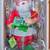 VINTAGE ANNALEE MOTORIZED 18" TALL WORKSHOP SANTA PAINTING A TRAIN 8 thumbnail