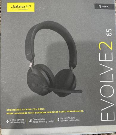 Jabra Evolve2 65 Wireless Headset USB Stereo 1