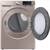 27” Samsung Smart Electric Dryer Steam Sanitize 7.5 Cu.  Champagne New 2 thumbnail