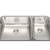 Kindred 30 inch Undermount Double Bowl Stainless Kitchen Sink 1 thumbnail