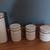 4 piece Alco white ceramic canister set with easy open air tight clamp 1 thumbnail