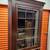 7ft vintage Henkel Harris 1960s mahogany corner cabinet display case 2 thumbnail