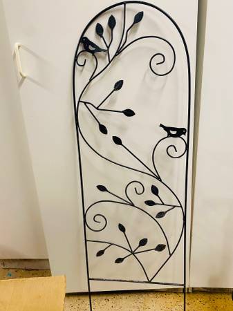 Rustproof iron trellis 46” by 15” 1