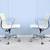Herman Miller Eames Aluminum Group Management Chair in Ivory Leather 13 thumbnail