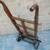 ANTIQUE PRIMITIVE WOODEN CAST IRON HAND DOLLY FEED CART 3 thumbnail