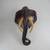 African Elephant Head Hand Crafted Tribal Art Wall Decor 15 1/2" Tall 1 thumbnail