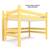 Maine Bunk Bed Loft -Twin w/Cubby Bookcase Solid Wood 3 thumbnail