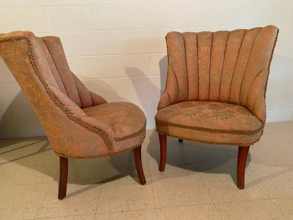 Vintage armless chairs 1