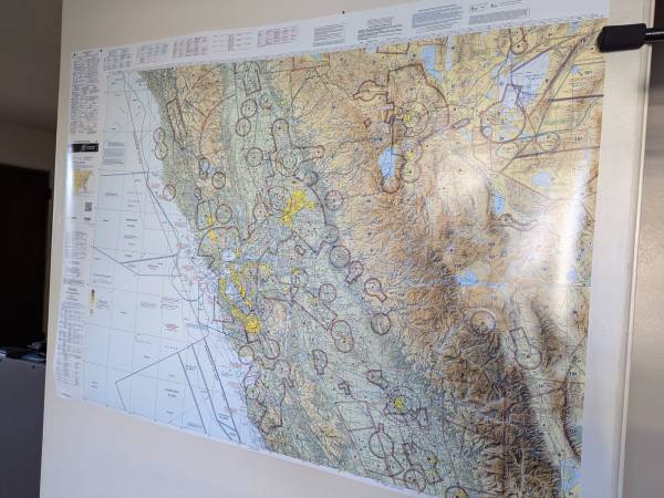 San Francisco Sectional Aeronautical chart - 55x41 inches 1