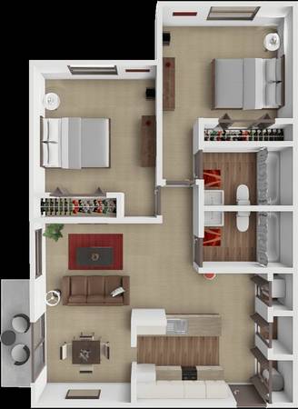 $1,715 / 2br - 940ft2 - Spacious 2BR/2BA Apartment – Modern Amenities & Prime Location! (1947 Eagle Ridge Drive, Waukegan, IL)63846717079809123