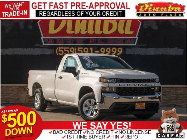 2019 Chevrolet Chevy SILVERADO 1500 REGULAR CAB WORK TRUCK PICKUP 2D 8 1