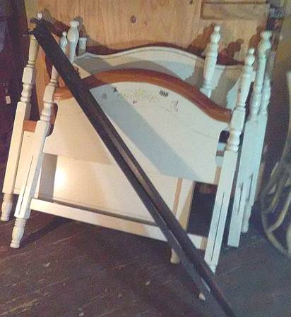 2 TWIN BED FRAMES: 1