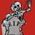 Halloween 13.5' Vtg Lighted 'RIP' Skeletons Tombstones Yard Stakes 4 thumbnail