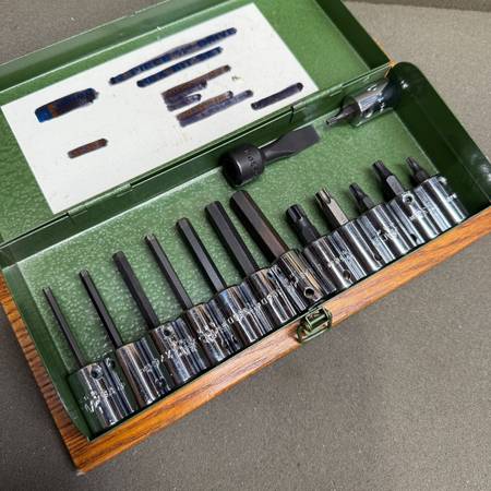 MAC TOOLS 14pc HEX / TORX BIT SET, 3/8” DR. -USA- 1