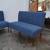 Dorian Armless Banquette in Blue Linen (We Have 2) 5 thumbnail