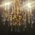5 Light Italian Gilded Leaf Chandelier 23" T x 21"  GS00210 7 thumbnail