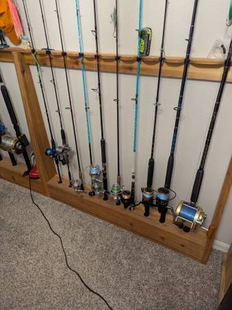 Custom Cedar Rod rack 1