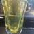 Thick Vintage Clear + Yellow Art Glass Vase 10" 2 thumbnail