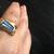14K Gold Ring with Diamonds and Turquoise (Size 6-7) 1 thumbnail