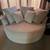 Oversized Round Chaise Lounge w/ Pillows 7 thumbnail