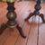 Wood round side tables 2 PC-with carved wood and brass and copper inla 13 thumbnail