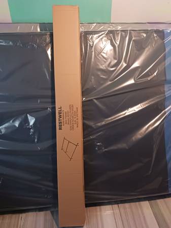 Brand new queen size box spring and bed frame 1
