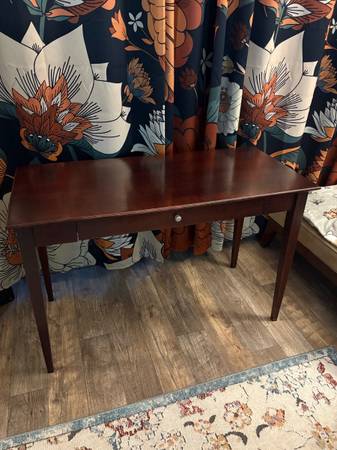 Solid Walnut Desk w/ Keyboard Tray 1