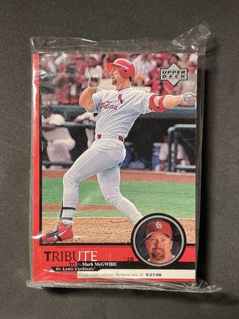 1999 St Louis Cardinals Mark McGwire Upper Deck Tribute Factory Sealed 1