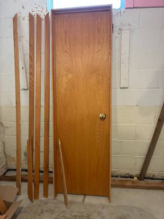 Oak door and frame (Hollow core) 1