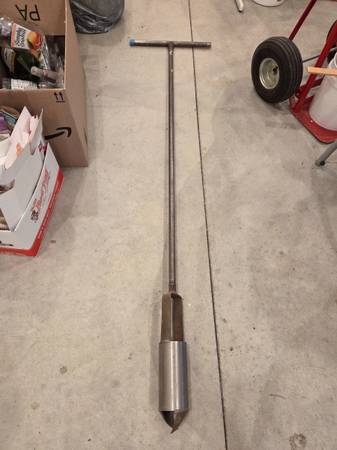 3 1/4" steel bucket auger 1