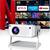 Mini Projector with WiFi 6 and Bluetooth 5.2, Portable Projector 4K Support, Aut 1 thumbnail