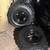 Yamaha Oem Front set of Black wheels & tires 3 thumbnail