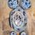 Antique scalloped oval serving platter with side dishes 2 thumbnail