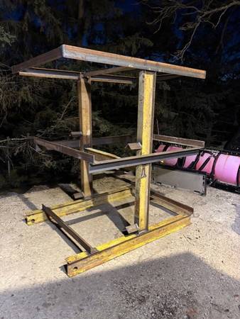 skid loader attachment rack 1