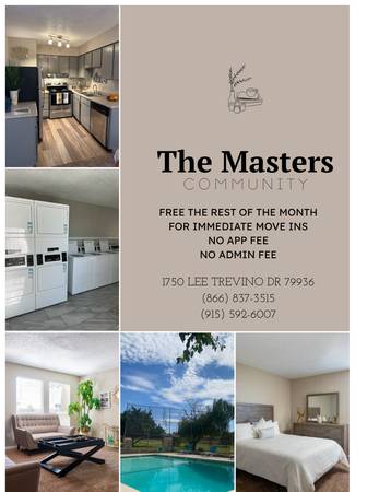 COME IN TODAY AND GET A $300 OFF FOR INMEDIATE MOVE IN!!! 1