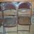 Vintage 4 Metal Folding Chairs - Taking Offers 3 thumbnail