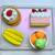 12 Food Erasers with Tray, 4 Brand New 4 thumbnail